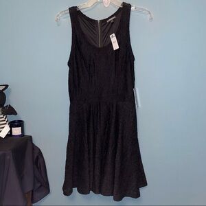 Express Dress Black Eyelet Lace Sleeveless Skater Dress Size Small